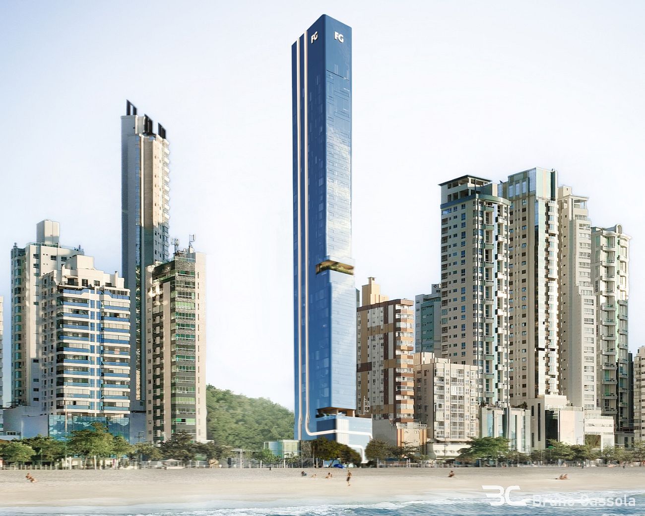Blue View - Blue View Tower - volume da torre