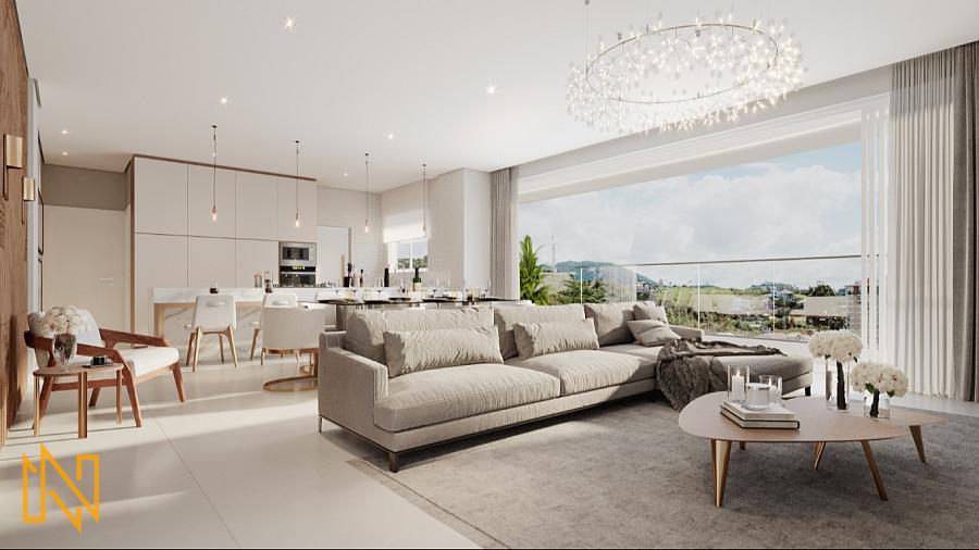 Apartamento em Construo com 3 Sutes na Praia Brava