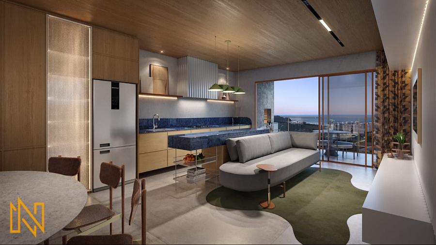 Apartamento em Construo com 3 Dormitrios na Praia Brava